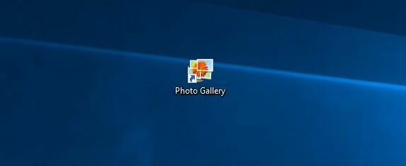 Windows-galerie foto-comandă rapidă