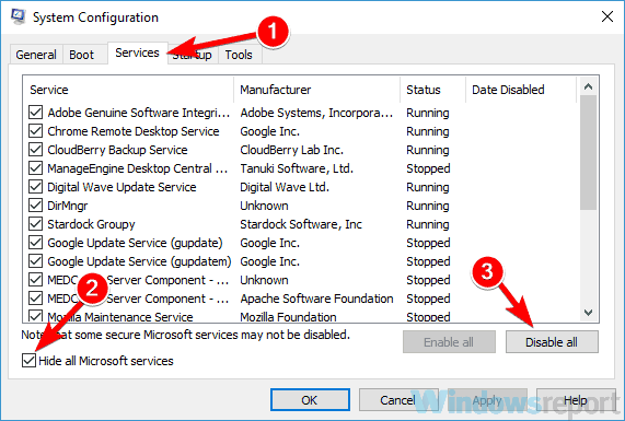 Systemkonfiguration Maus Reset Windows 10
