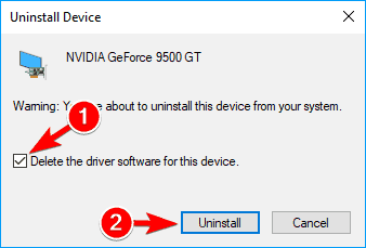 Direct3D ne more ustvariti programske opreme za brisanje gonilnikov za odstranitev GPU naprave