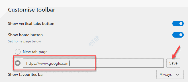 Setări Edge Personalizați bara de instrumente Afișați butonul Acasă Adăugați o salvare URL
