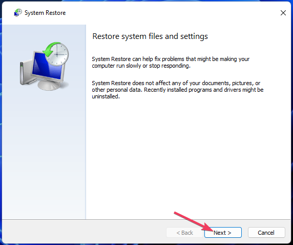 შემდეგი ვარიანტი Windows 11 ეკრანის პარამეტრები არ მუშაობს