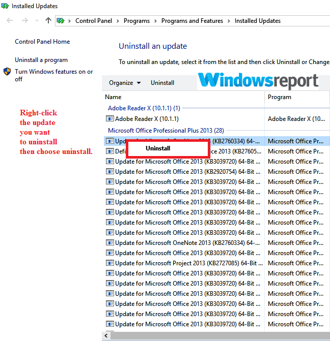 disinstallare l'aggiornamento di Chrome e Firefox non funziona Windows 10