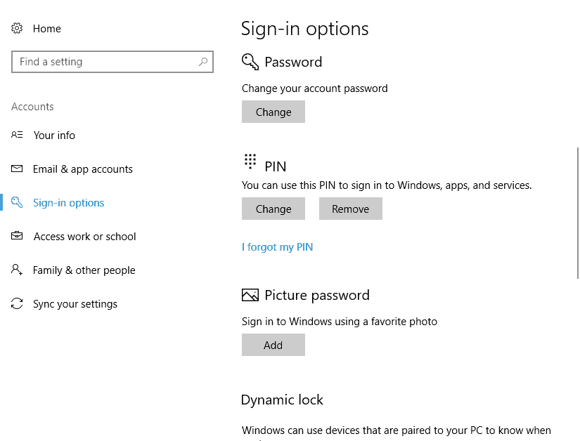 Windows oturum açma ekranı resmi