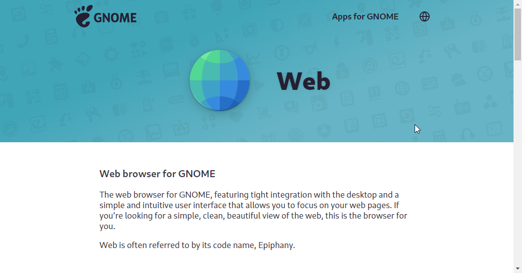 Gnome Web Bester Browser für Fedora
