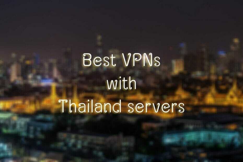 საუკეთესო VPN ტაილანდის სერვერებით