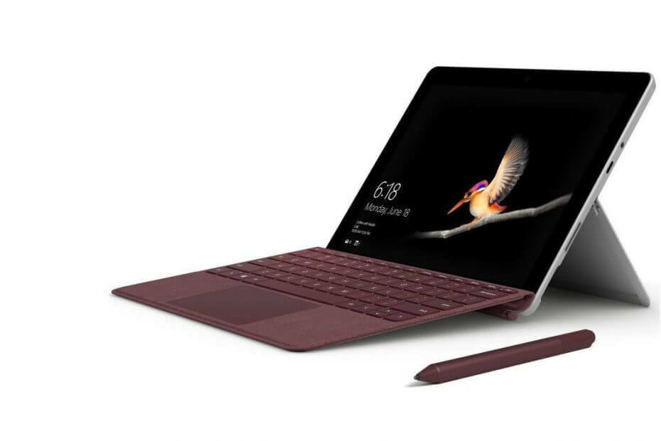 Uusimmat Surface Go -päivitykset parantavat kynän ja kosketuksen herkkyyttä