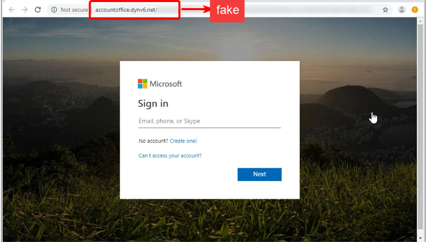 falešný účet Microsoft neobvyklá aktivita při přihlašování spam e-mail