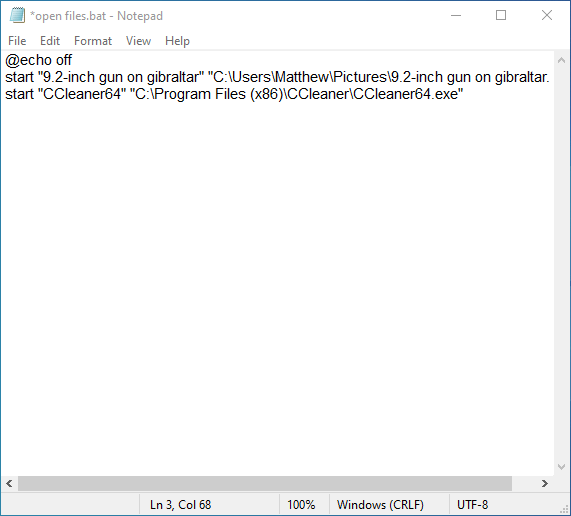Початок команди CCleaner Як відкрити кілька файлів одночасно в Windows 10