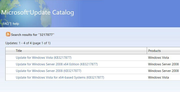 MicrosoftがWindowsVista用のアップデートKB3217877をリリース