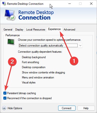 kompiuteris negali prisijungti prie nuotolinio kompiuterio dėl saugos paketo klaidos