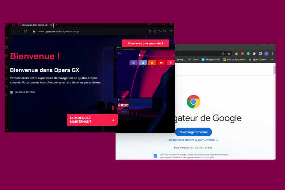 Google ili Opera GX - Quel est le meilleur navigateur pour les jeux