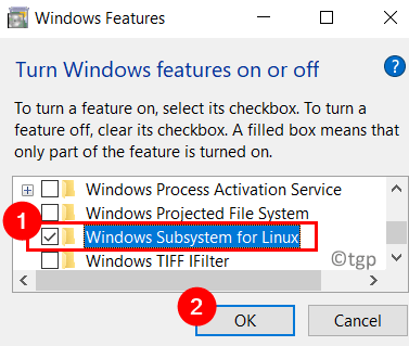 Povoliť podsystém Windows pre Linux Min