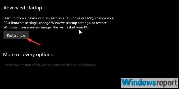 a Windows 10 nem indul újra