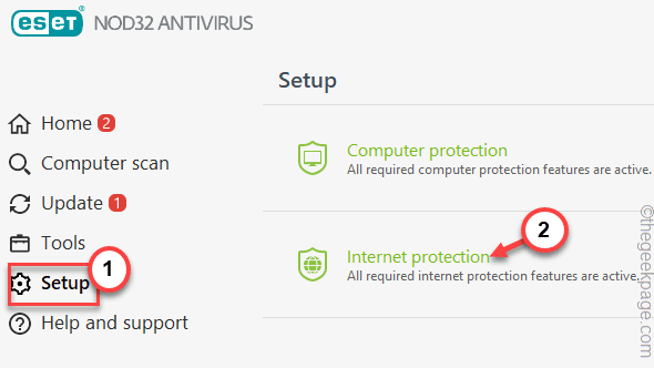 Internetová ochrana min