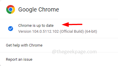 Chrome Güncellemesi
