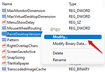 9 დააწკაპუნეთ მარჯვენა ღილაკით Modify Optimized