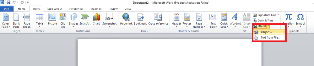 Microsoft Word에 Excel 시트를 삽입하는 방법