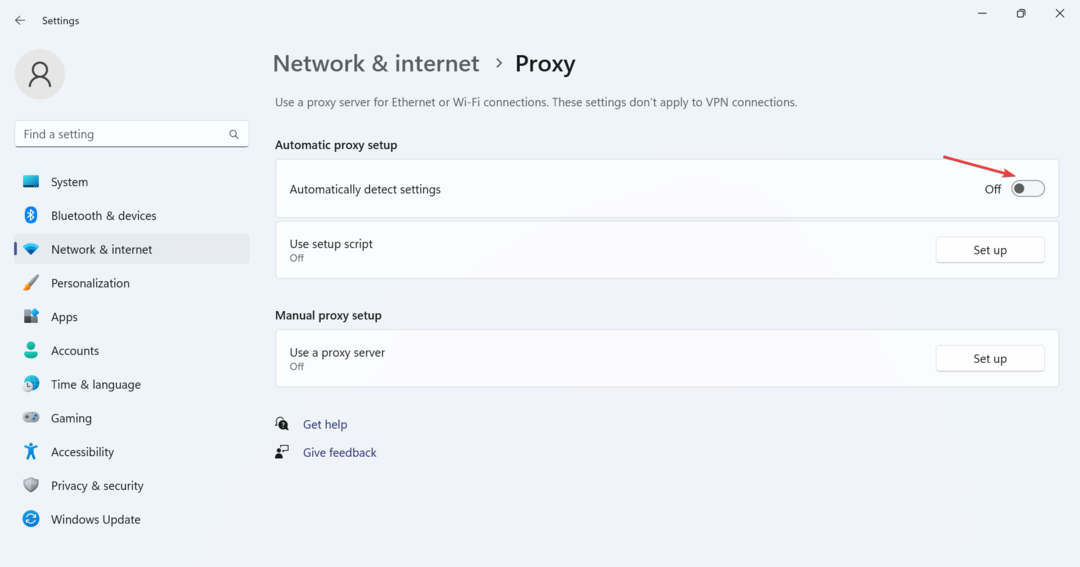 odstrániť proxy na opravu DHCP nie je povolené pre Wi-Fi