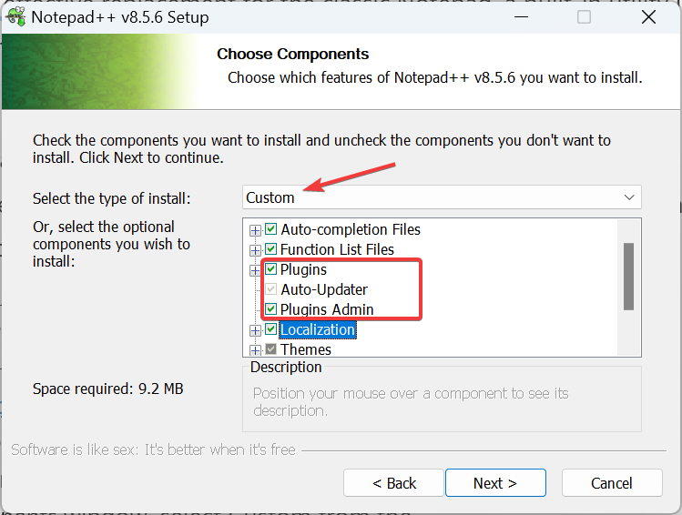 plugin na porovnanie dvoch súborov v programe Notepad++