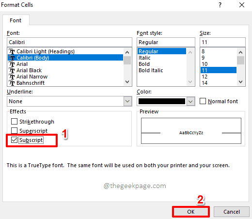 Kuidas rakendada Microsoft Excelis üla- ja alamindeksi vormindamisvalikuid