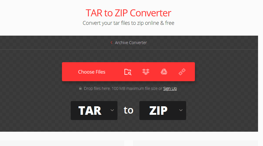 convertio open tar 파일