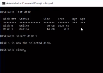 Windows kan ikke installeres på denne disklistediskene