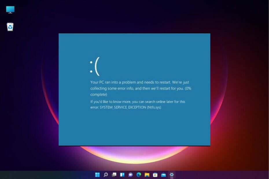 CORREÇÃO: Erro BSOD de exceção de serviço do sistema no Windows 11
