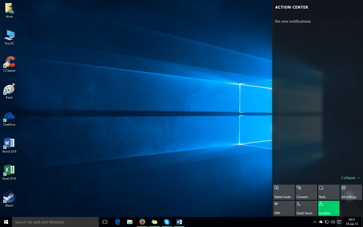 „Windows 10“ veiksmų centras: išsamus vadovas