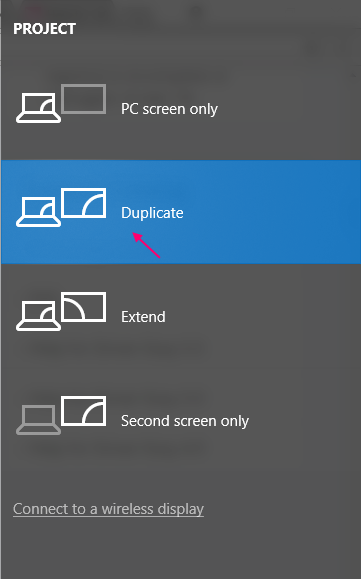 Duplicar tela do Windows 10