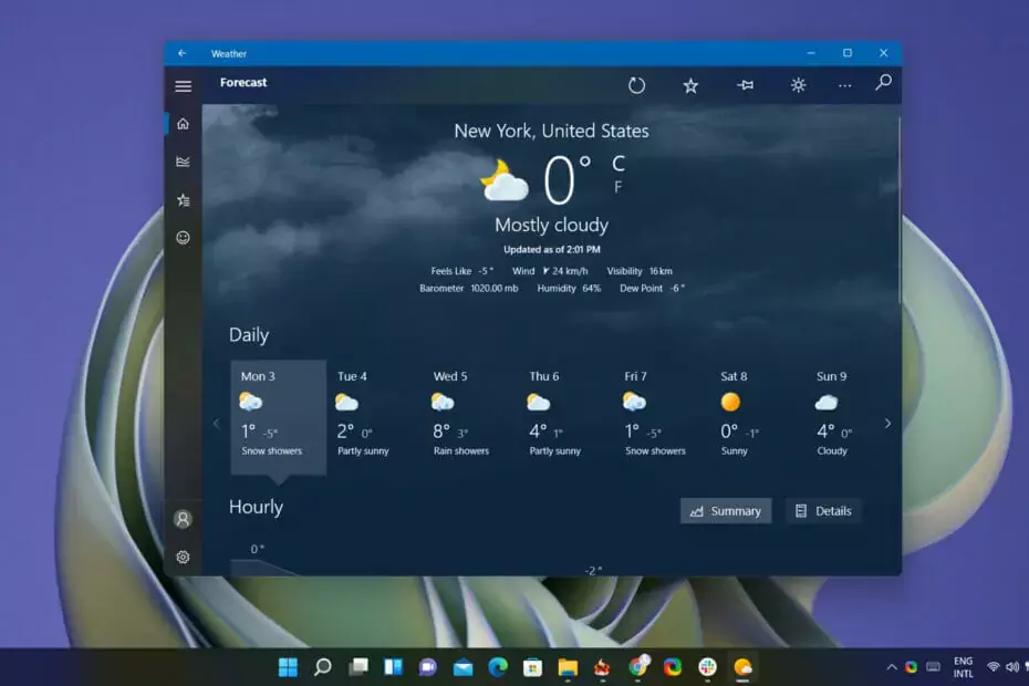 De MSN Weather-app voor Windows 11 ziet er beter uit dan ooit