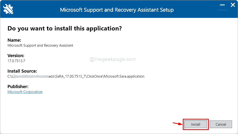 برنامج Microsoft Recovery Tool Installation Setup 11zon