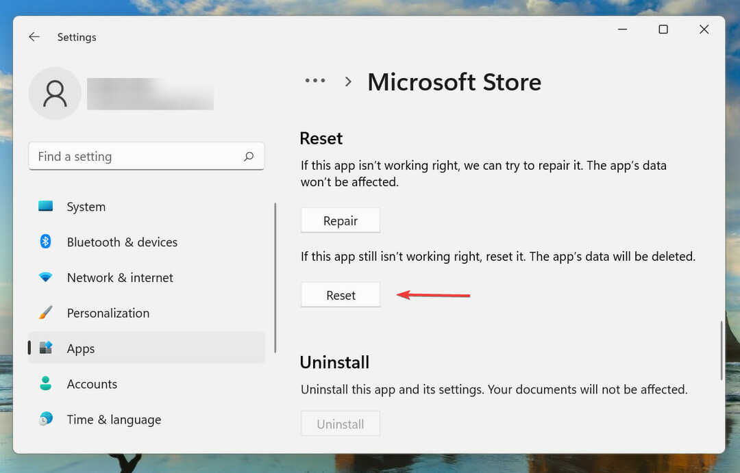 Setel ulang Microsoft Store untuk memperbaiki penginstal xbox yang membuat semuanya macet