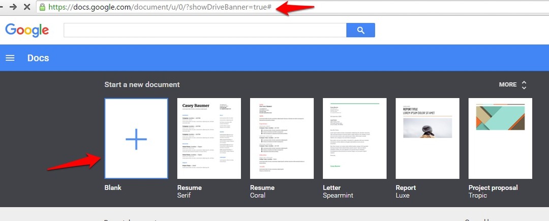 Sisestage dokument teenuse Google Docs häälega sisestamise funktsiooniga