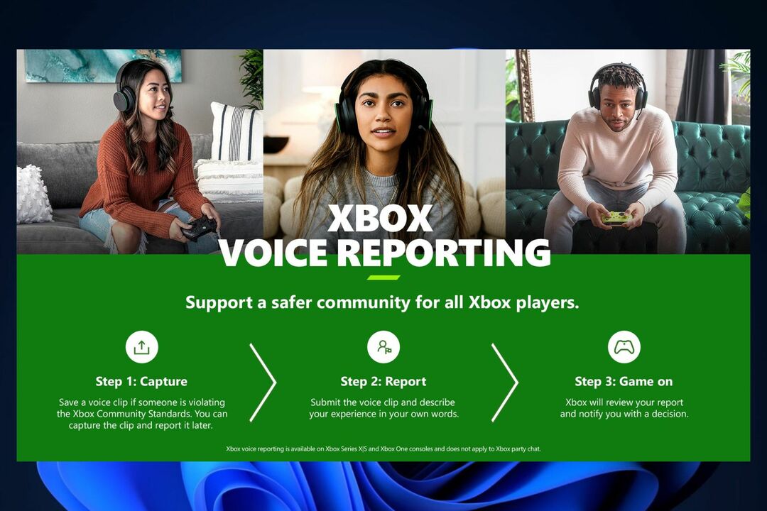 Xbox에서 부적절한 음성 채팅을 신고할 수 있습니다.