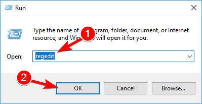 Вікно запуску regedit Неможливо отримати доступ до Microsoft Excel файл може бути пошкоджений