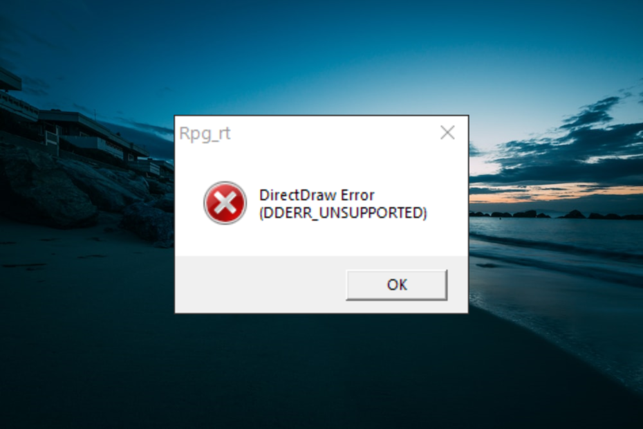 შეასწორეთ DirectDraw-ის შეცდომა ძველი თამაშების თამაშისას