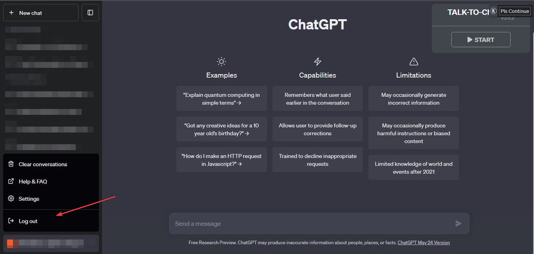 ChatGPT غير قادر على تحميل المحادثة [إصلاح الخطأ]