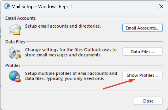 修正するプロファイルを表示すると、要求された操作 Outlook 配布リストを展開できません