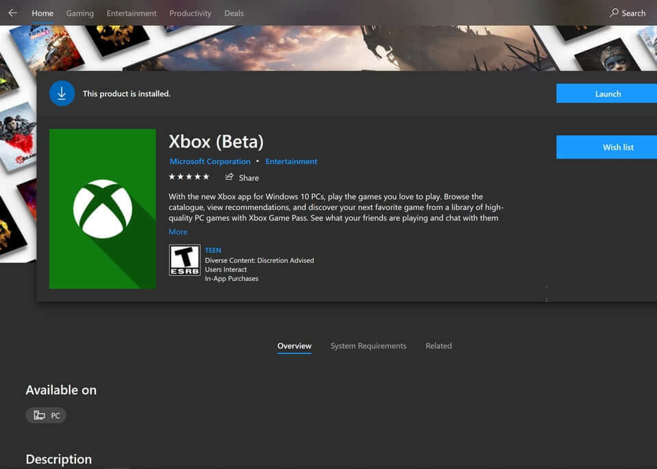 Microsoft slettet Xbox App-anmeldelsene og ga den 5 stjerner
