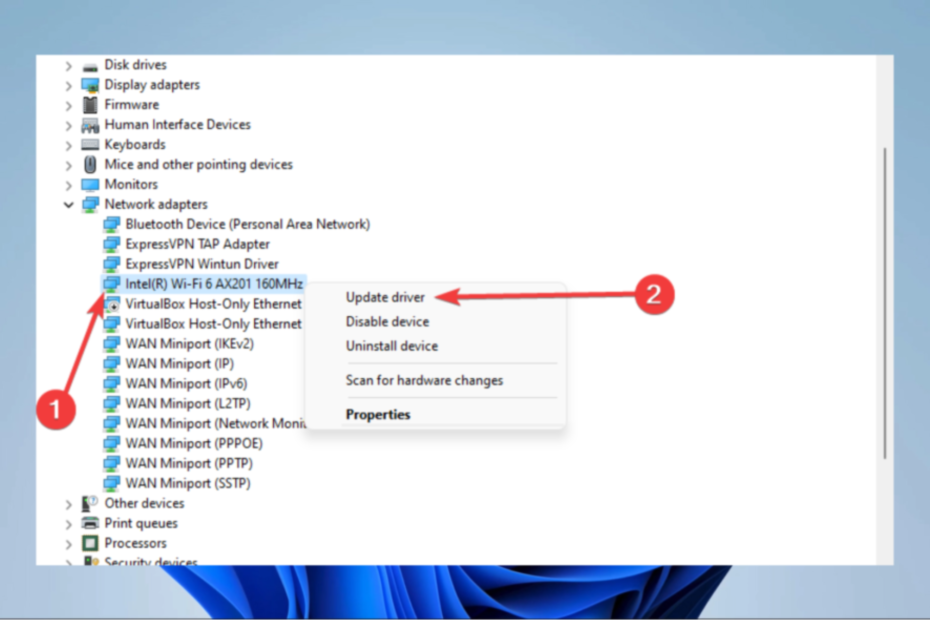 problema adapter inalambrico punto de acceso windows 10