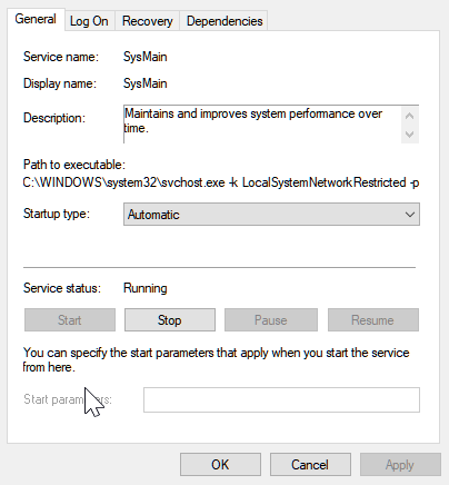 SysMain yüksek disk kullanımı