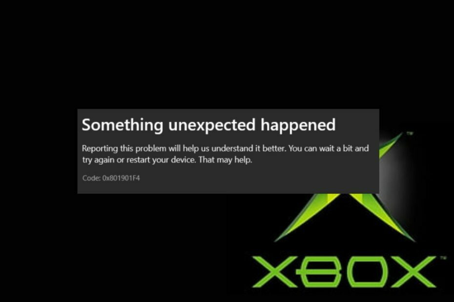 Fehlercode 0x801901f4 auf Xbox: 4 schnelle Möglichkeiten, es zu beheben