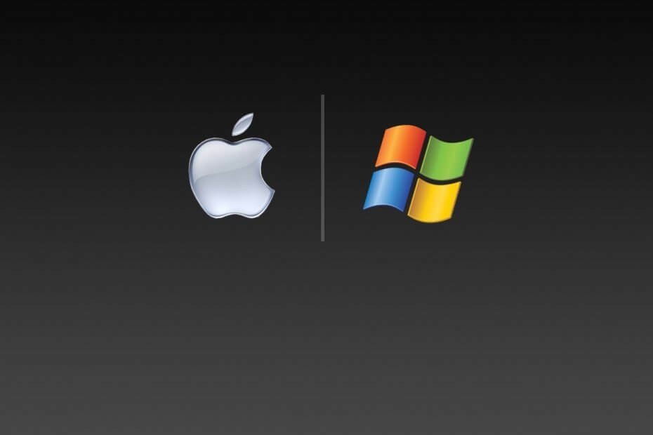„Mac“ ir „Windows“