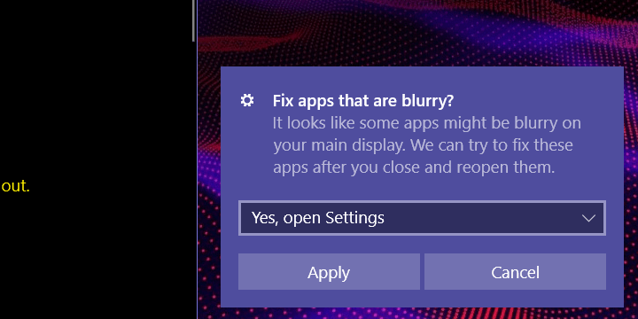 Microsoft-apps zijn wazig