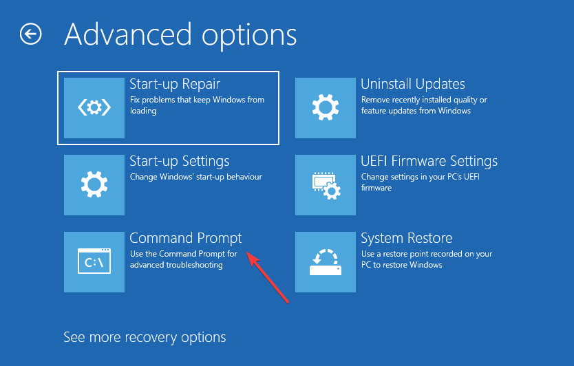 Windows 11 ei tunnista komentokehotetta bootrecin korjaamiseksi