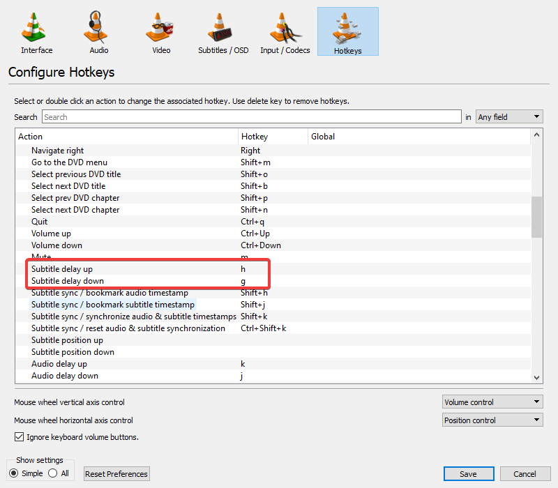 تعمل مفاتيح اختصار VLC على ضبط سرعة الترجمة في مشغل وسائط VLC