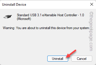 Disinstalla il controller del bus USB One Min