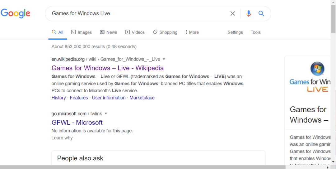 Mängud Windows Live'i otsingu fallout 3 jaoks Windows 10