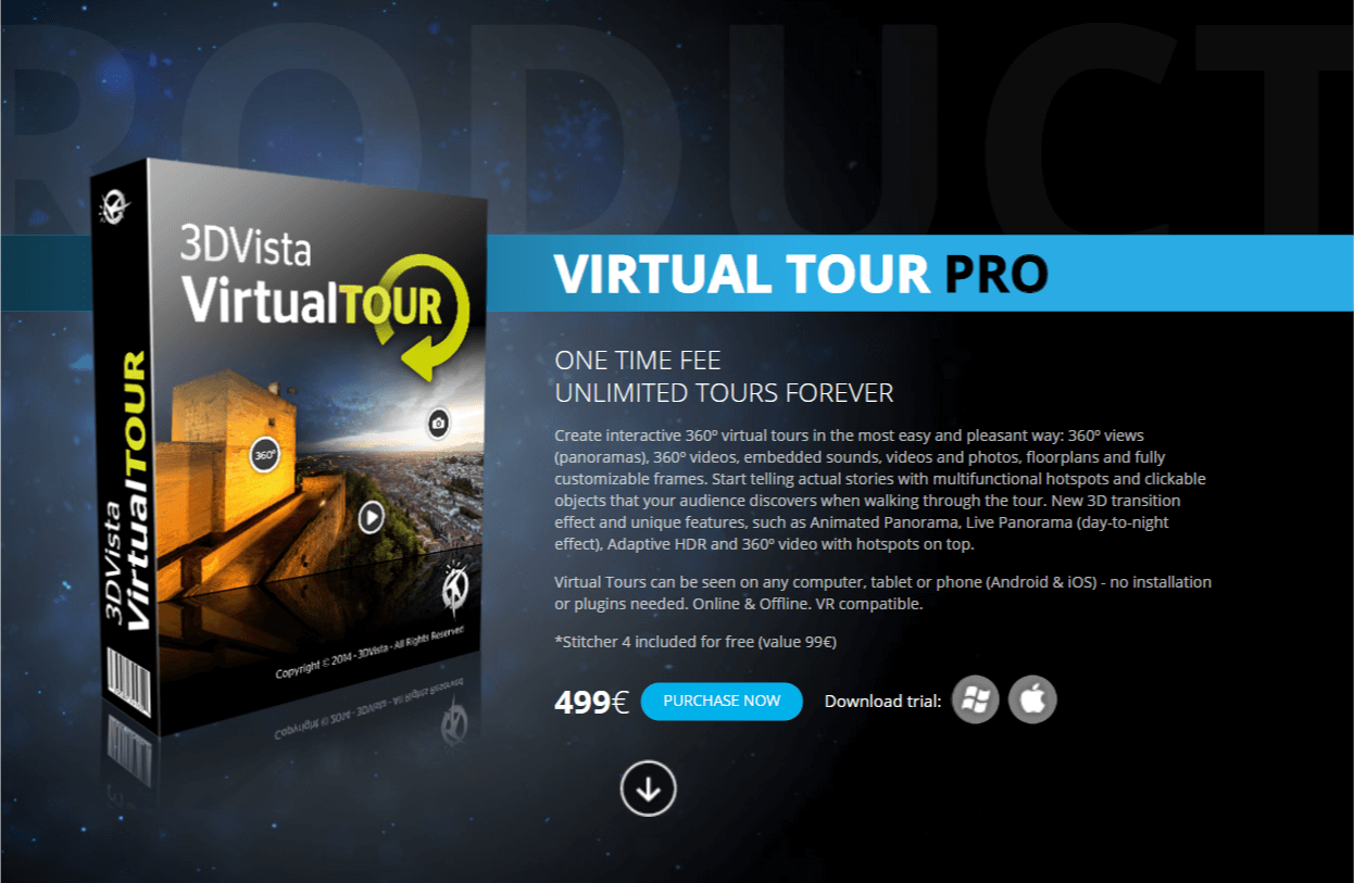 „Virtual Tour Pro“ - „3D Vista“