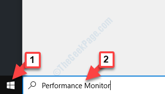 Monitor de rendimiento de búsqueda de inicio de escritorio